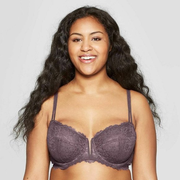 Auden Other - Women's Size 32B Purple Unlined Balconette Bra